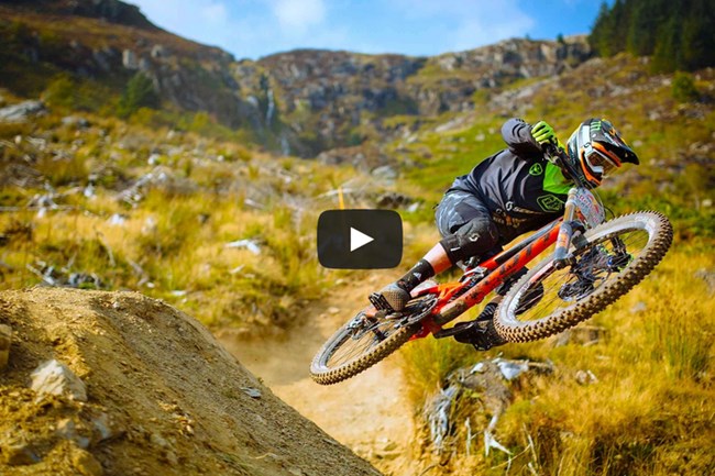 Red Bull Aggressive Downhill Mountain Bike Racing