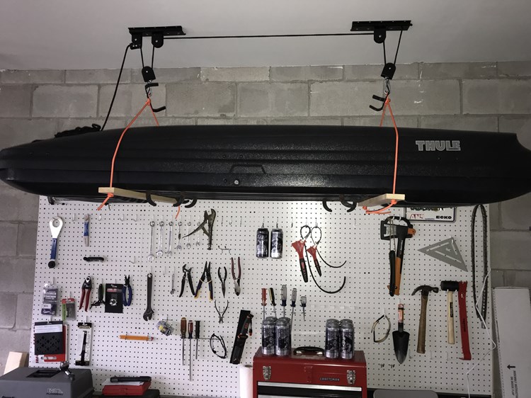 how to make a diy garage ceiling pulley lift system for a